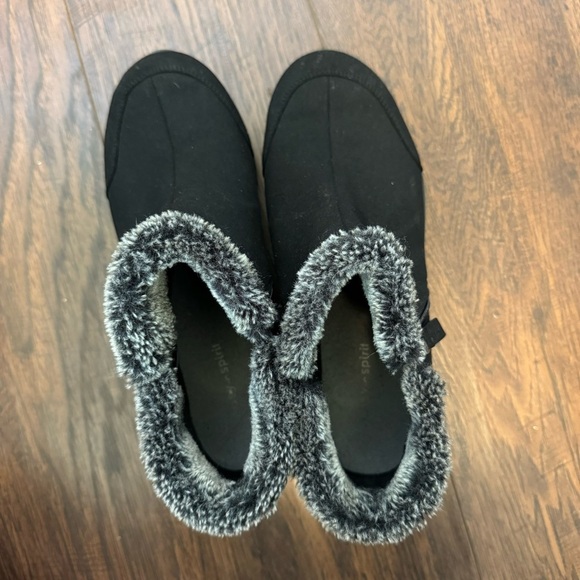 Easy Spirit Elinot Faux Fur Black Ankle Boots Women’s Size 7 - Picture 6 of 8